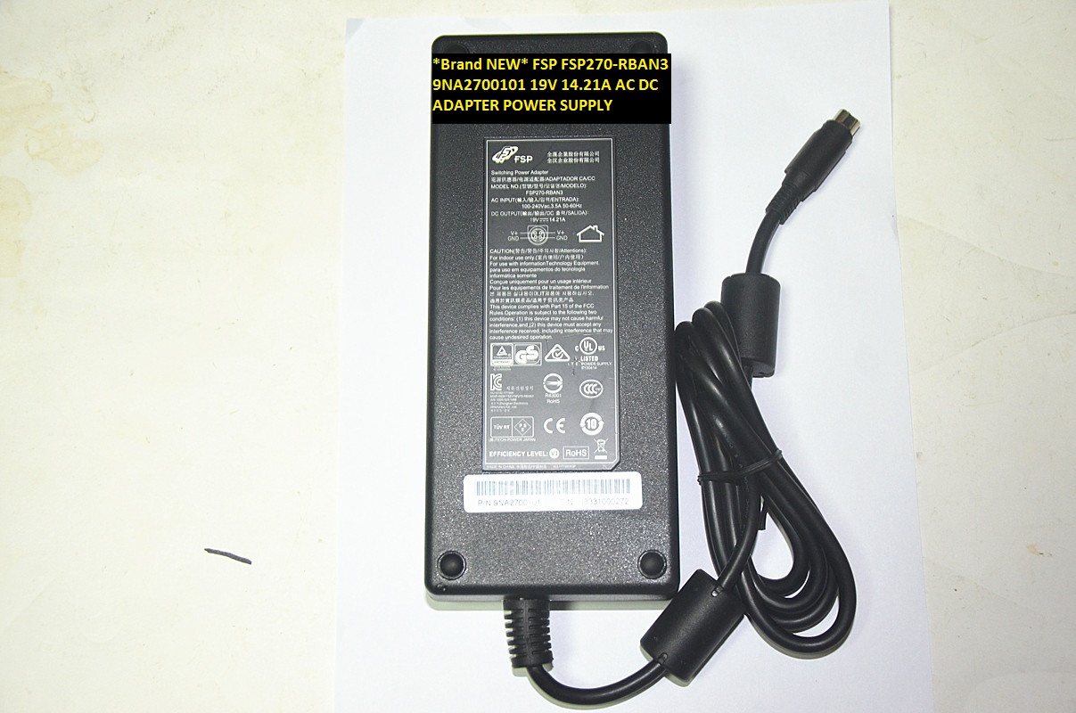 *Brand NEW* FSP FSP270-RBAN3 9NA2700101 19V 14.21A AC DC ADAPTER POWER SUPPLY - Click Image to Close